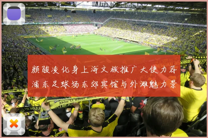颜骏凌化身上海文旅推广大使力荐浦东足球场东郊宾馆与外滩魅力景点